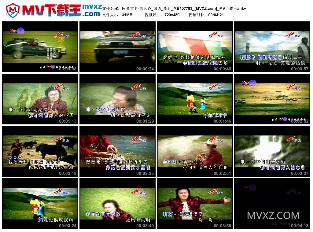 阿桑古卡-男人心_国语_流行_MB107783